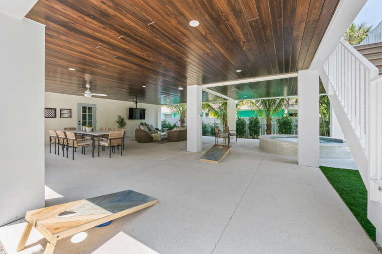 Outdoor Living and Dining Area