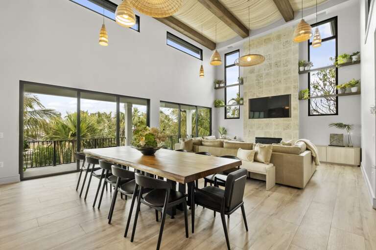 Indoor dining area