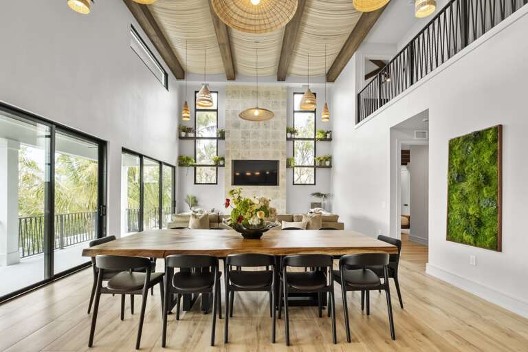 Indoor dining area