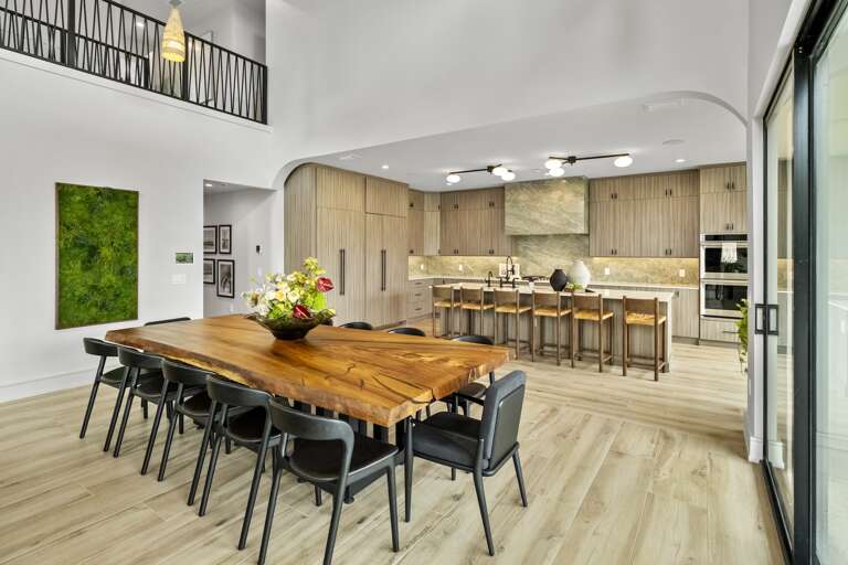 Indoor dining area