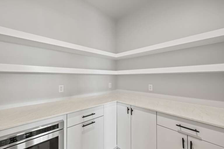Kitchen with storage