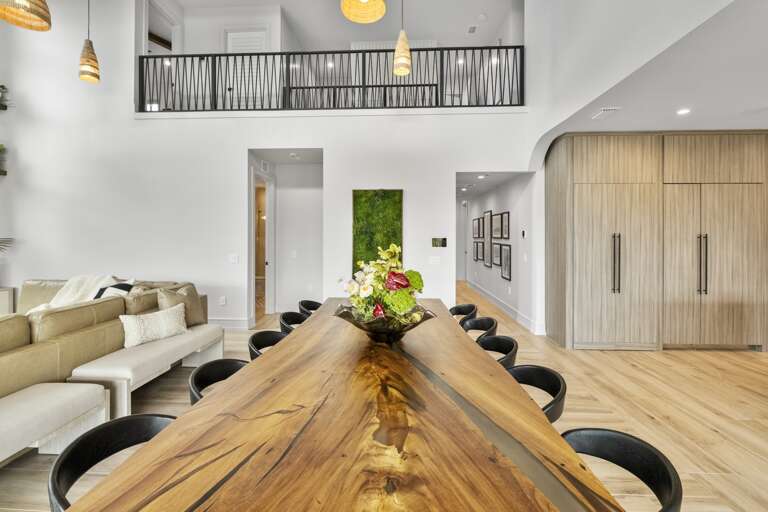 Indoor dining area