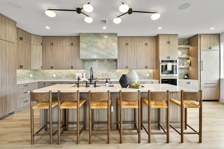 Kitchen island feature