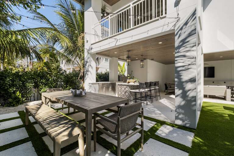 Outdoor dining area
