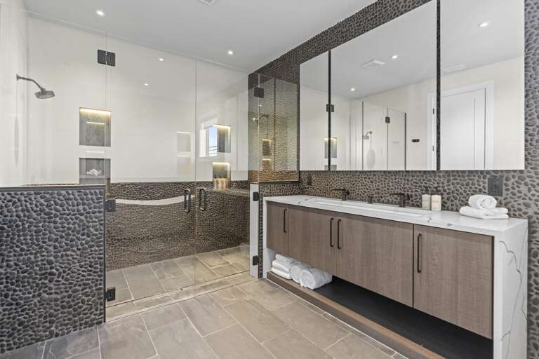 Primary spa style ensuite with walk-in shower