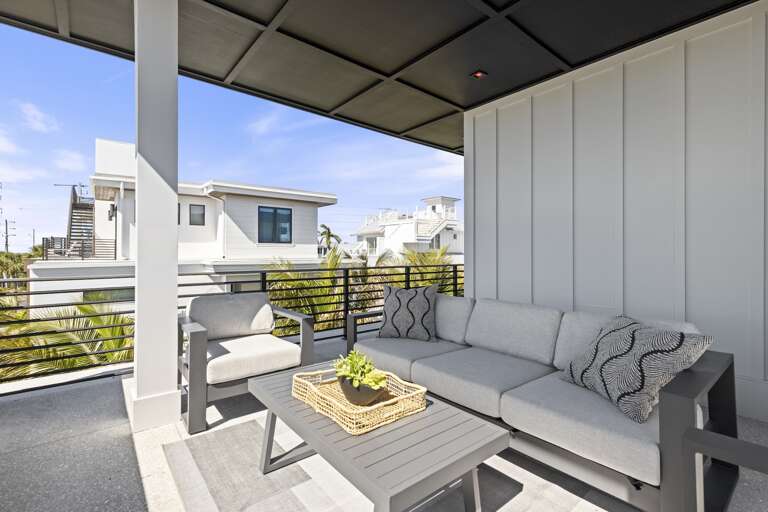 Outdoor Balcony with Lounge Seating