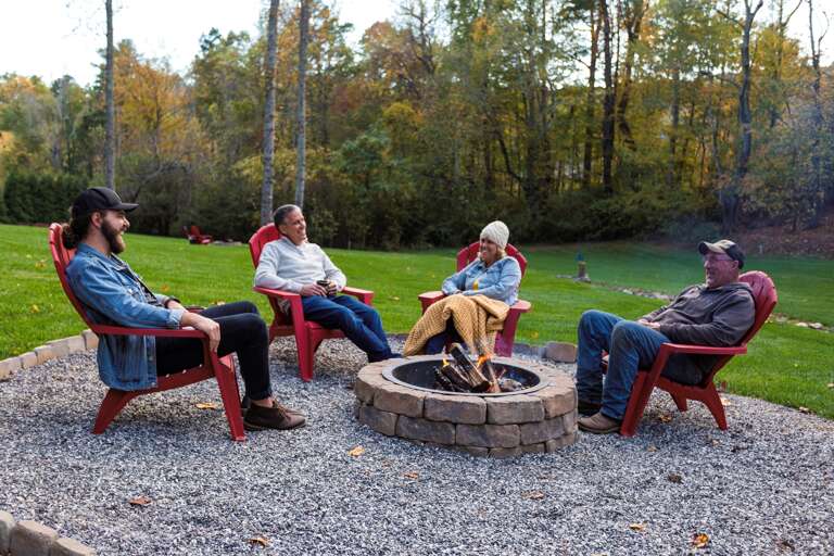 4 firepits on our 15 acres