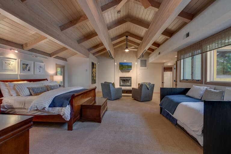 Bedroom #1 Primary Suite - King and Trundle Bed - Floor 3