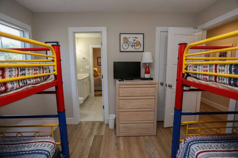 Bedroom 4 2024; 2 Bunk Sets with shared bath to bedroom 3 - Level 1