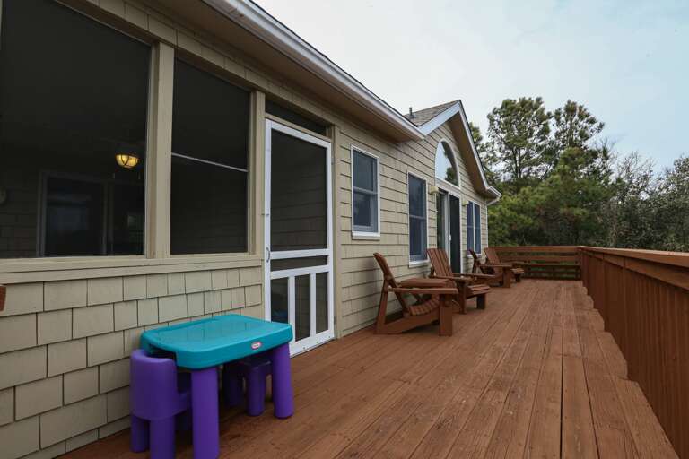 Deck off of Screened Porch and Living Room 2024