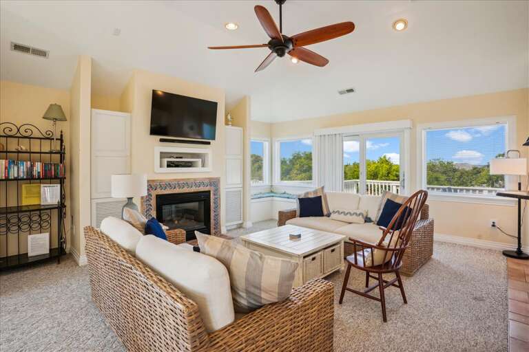 Living Room 2024 - Fireplace not included in rental Living Room 2024 - Fireplace not included in rental