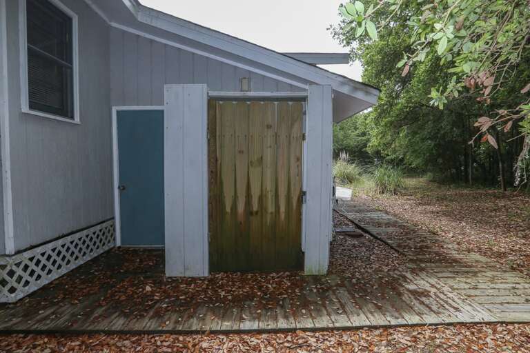 Outdoor Shower 2022; Backside of home