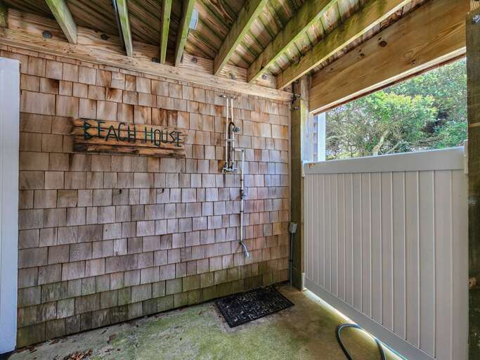 Outside Shower 2023, Outside Pool Fence