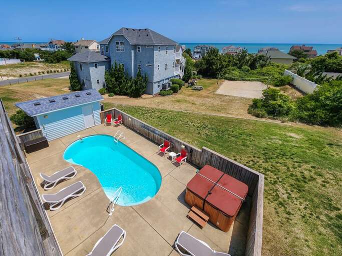 Private Pool Area From Top Deck  2023