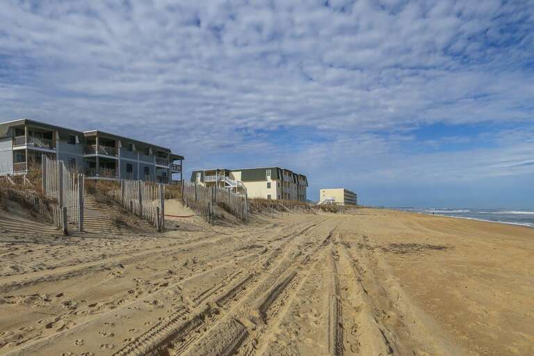 View of the Building from the Beach 2021