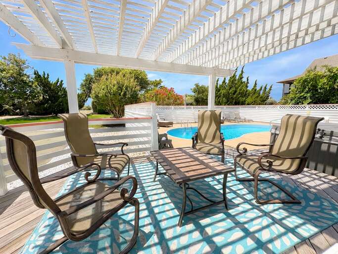 Seating by pool 2026