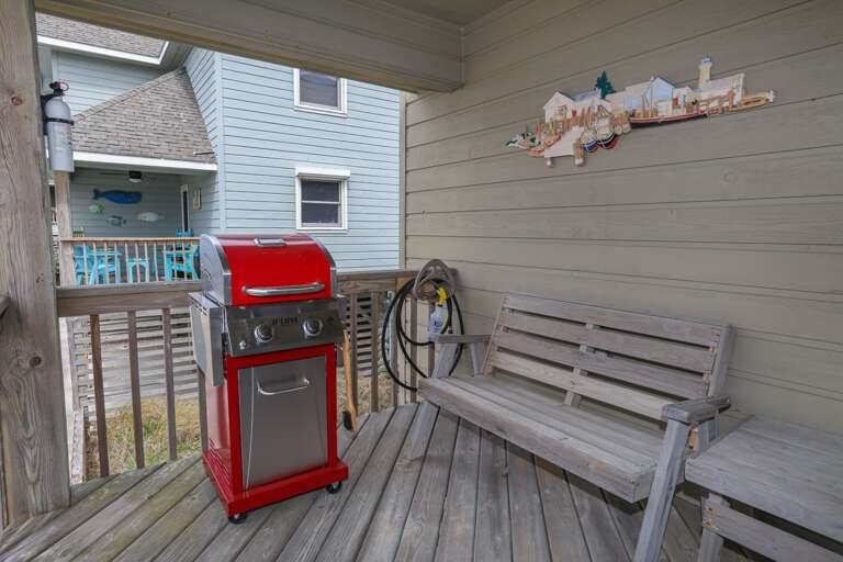 Grill on Front Deck 2022; Off Kitchen