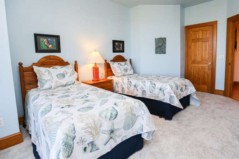 Bedroom 5 2024; 2 Twins with deck access - Level 1