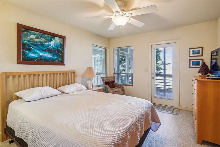 Bedroom 3 2024; Queen with screen porch access - Level 1