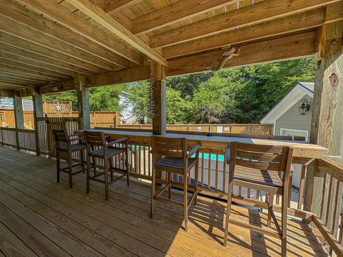 Covered deck with seating 2025