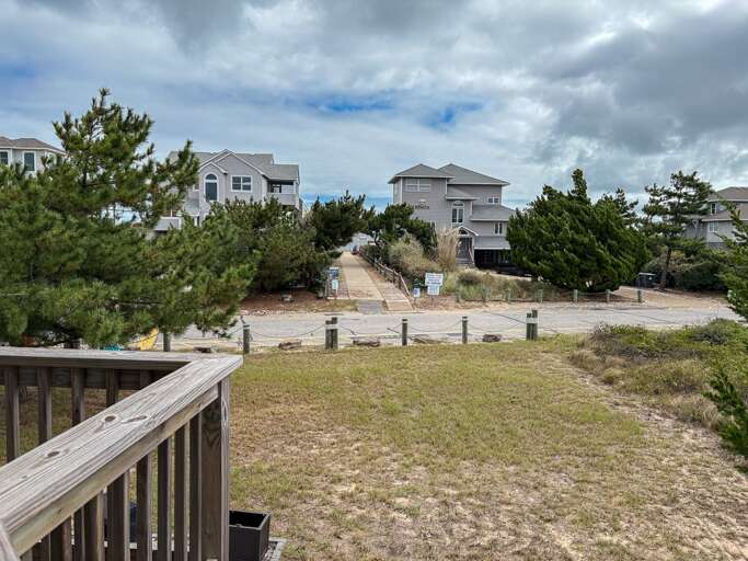 View of Schooner Ridge Beach Access from Deck 2025