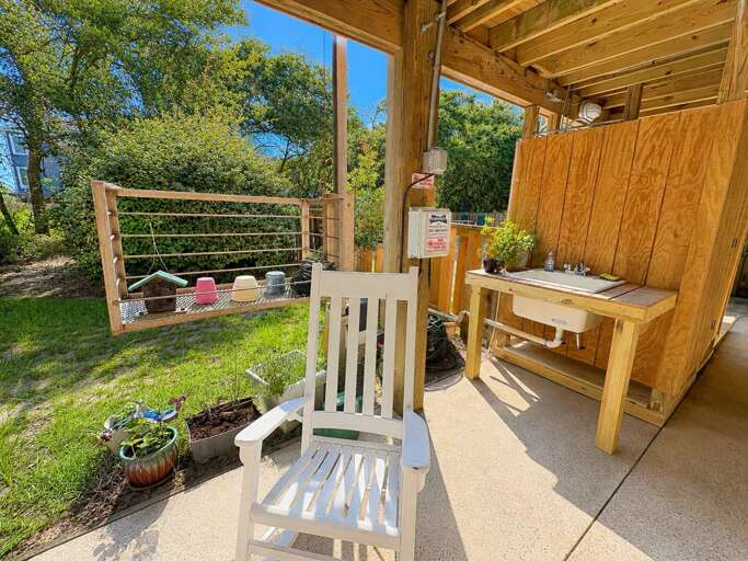 Outdoor shower and sink 2026 - Stair Tamer Not For Guest Use