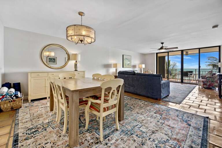 Full view dining area/living room