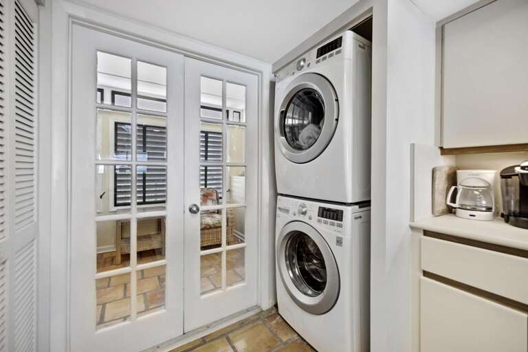 Washer and Dryer off front foyer/kitchen