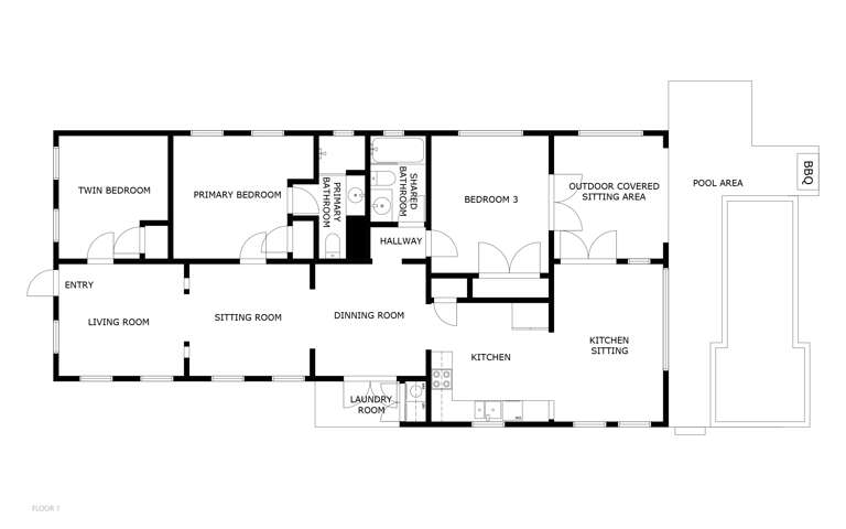 Casa de Cuba Floor Plan
