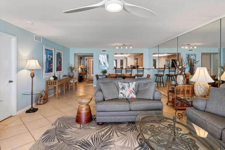 Living room/Dining area full view