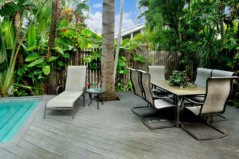 Private Deck with seating