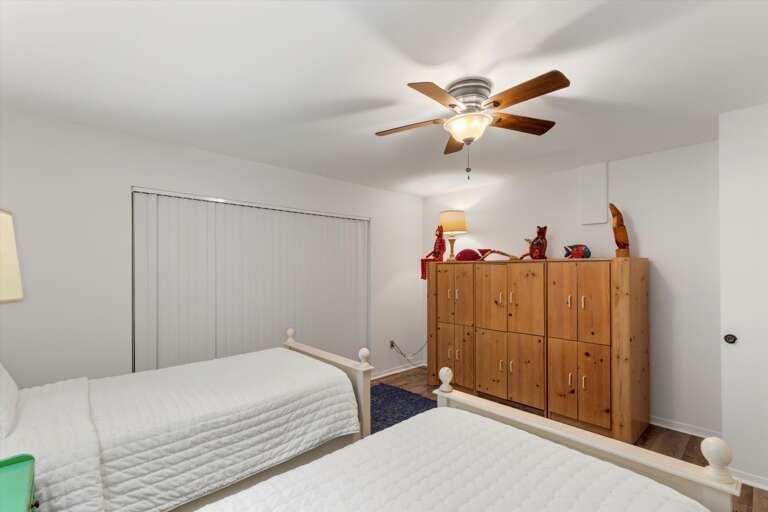 2nd Bedroom with doors to entry seating area