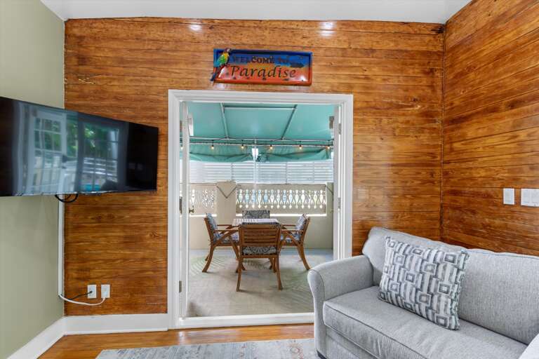 French door entry living room / outdoor seating French door entry living room / outdoor seating