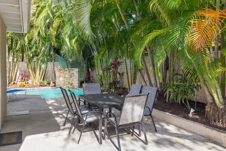 Outdoor dining area