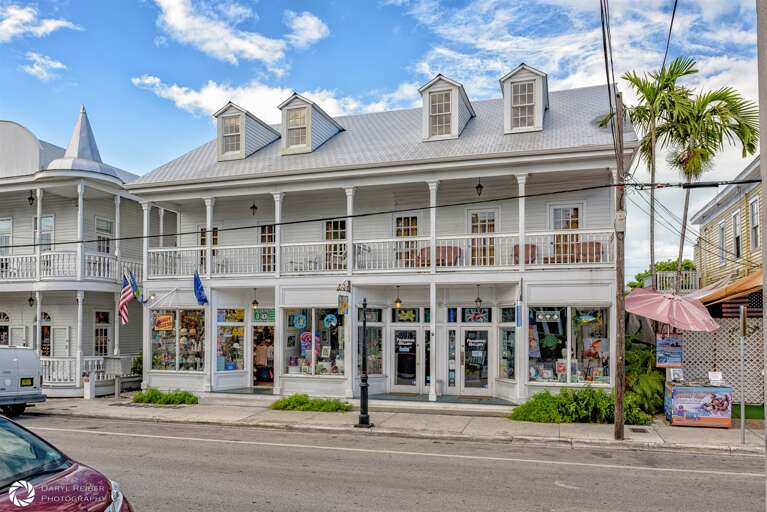 This is the Duval Street appearance of the Cuban Club Suite on Duval where the condo is located. Nearby shops and local attractions await your exploration.