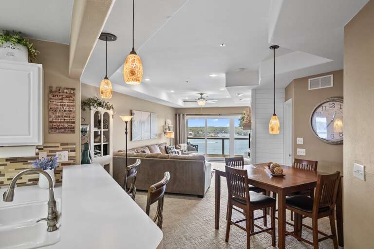 Interior with Kitchen, Dining, Living Room