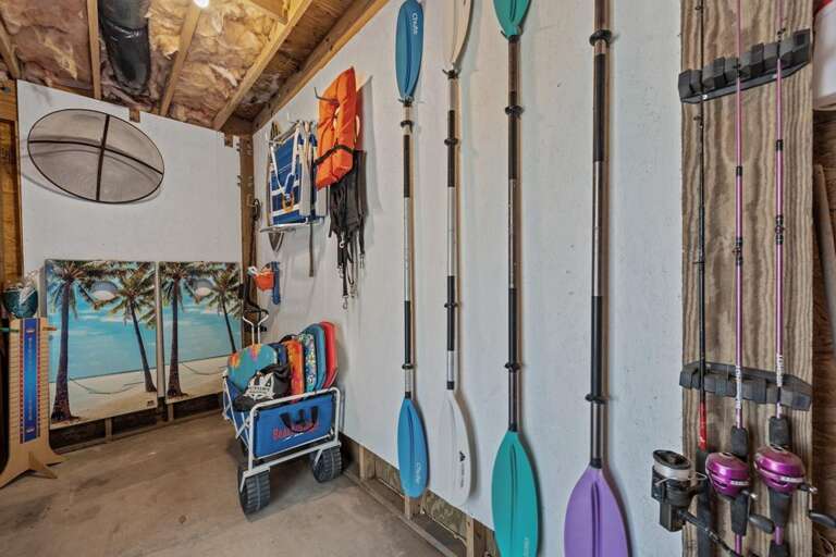 Beach Cart - Kayak Paddles - Fishing Poles