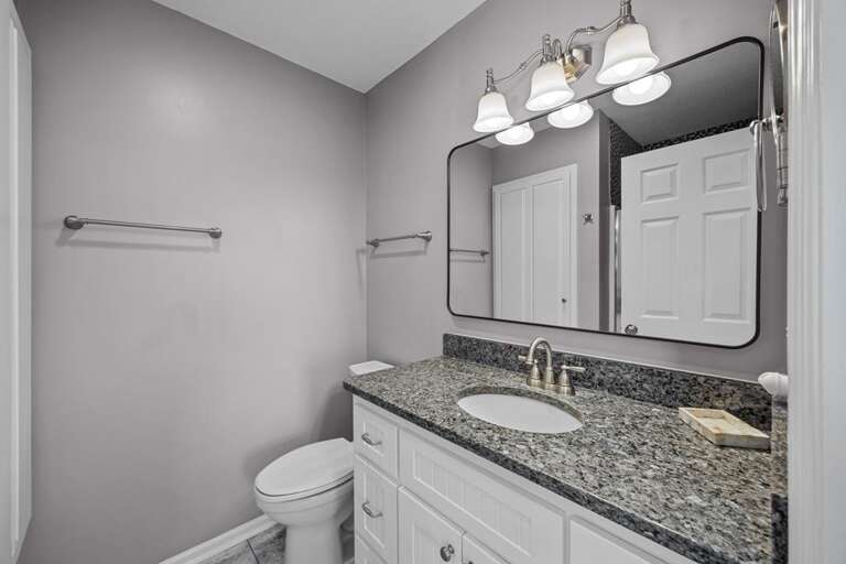 Private Primary Bath - Vanity with Large Mirror and Shower