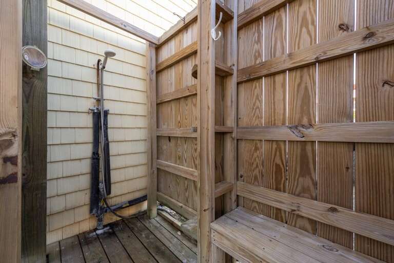 Outdoor Enclosed Shower - Hot and Cold Water