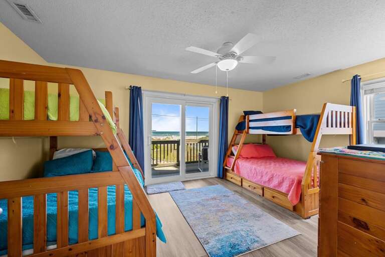 1st Level Bunk Room - Deck Access