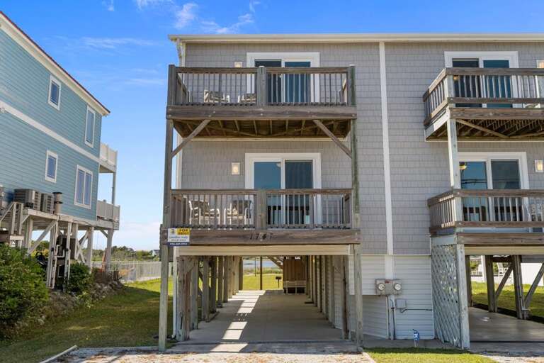 Oceanside of House - Parking Underneath