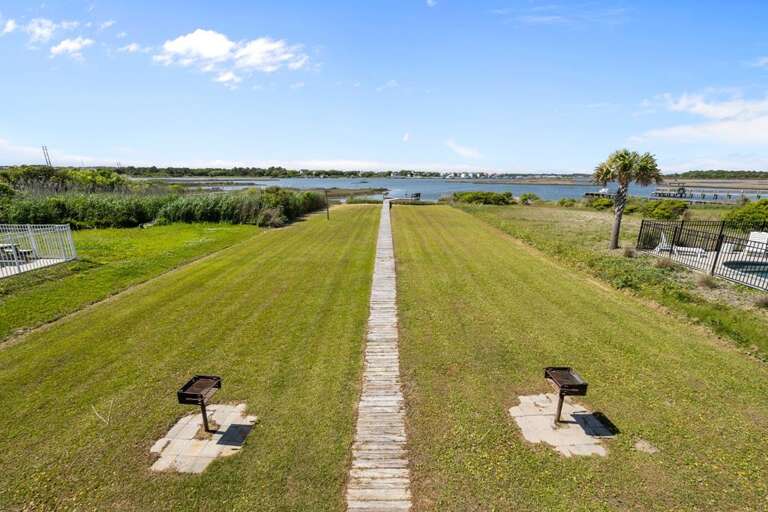 Rear Yard - Walkway to Dock and Pier