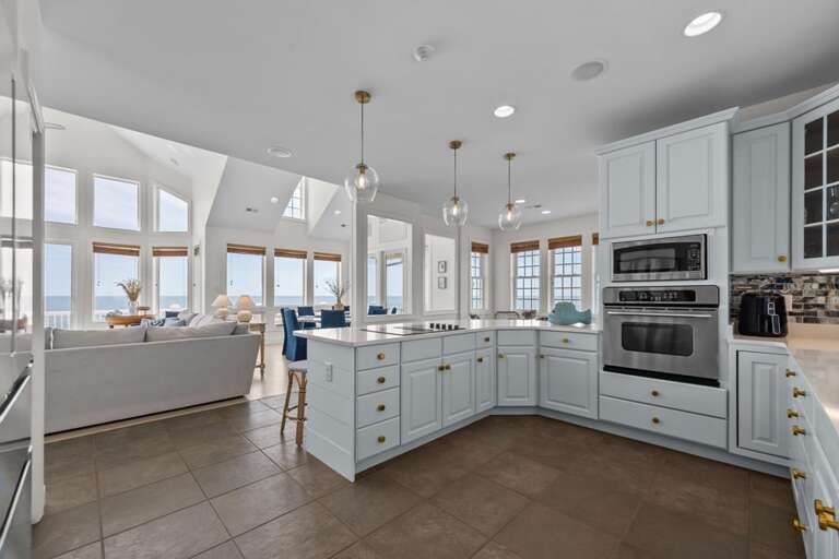 Expansive Kitchen - Ocean and Sound Views