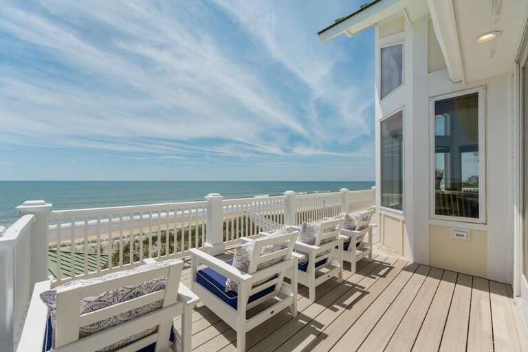 Oceanfront Deck off Living Room