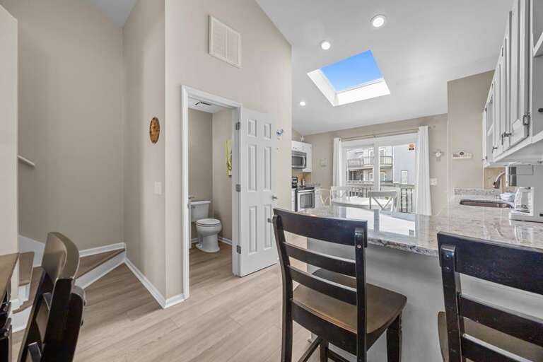 Kitchen with Half Bath