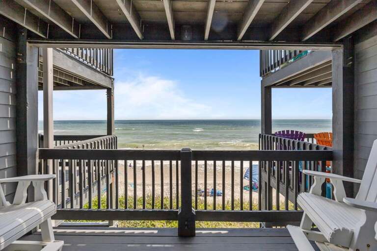 Oceanfront Deck Off Living Room