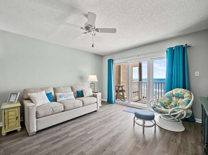 Living Room with Deck Access