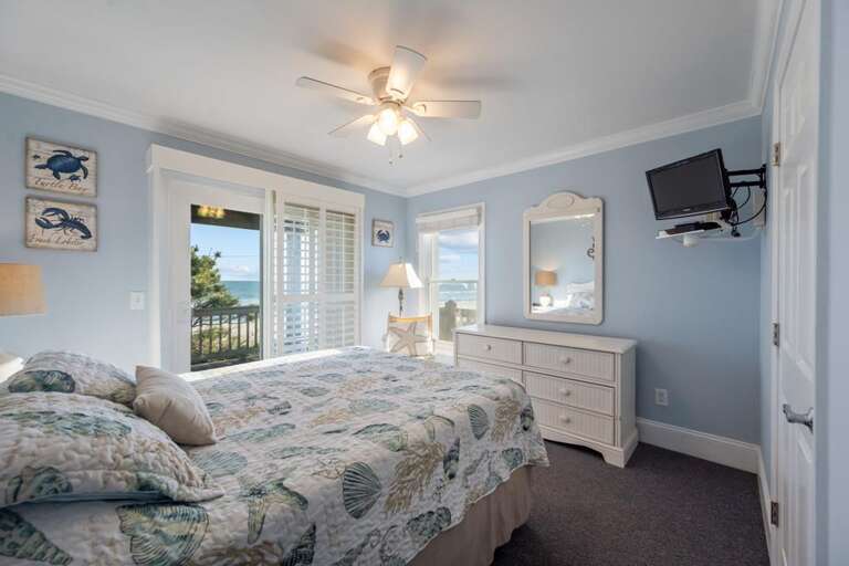 Bedroom 2 - Lower Level - Southside Oceanfront - Queen