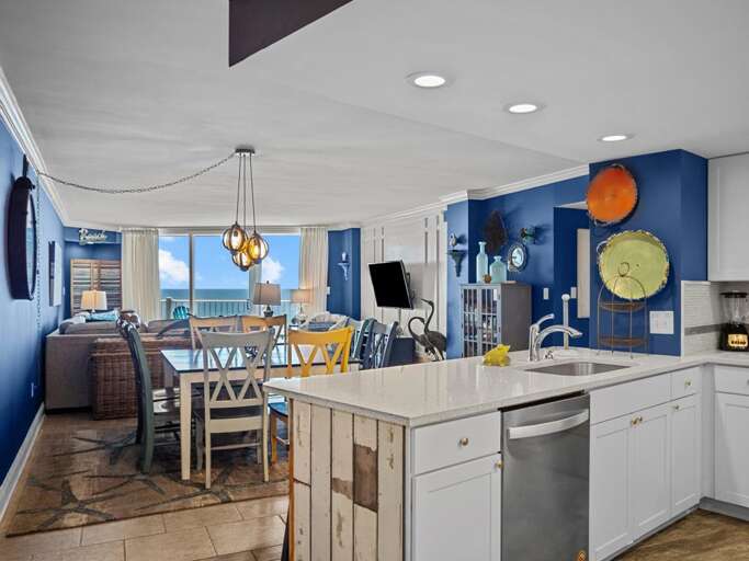 Kitchen - Dining - Living Area - Wonderful Views!