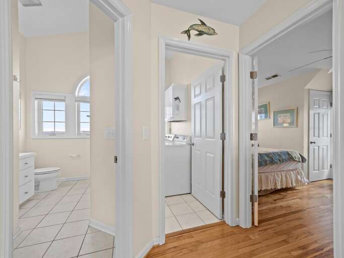 Upstairs Foyer - Full Bath - Laundry Area
